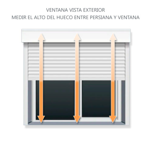 Mosquitera gris enrollable vertical